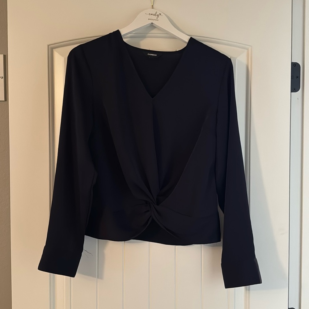 Express Navy Dress Top